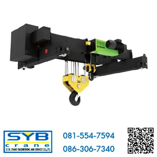 รอกสลิงไฟฟ้า EWH Double Girder Double Hook Electric Hoist - รอก เครนไฟฟ้า โรงงาน-เอส วาย บี เครน